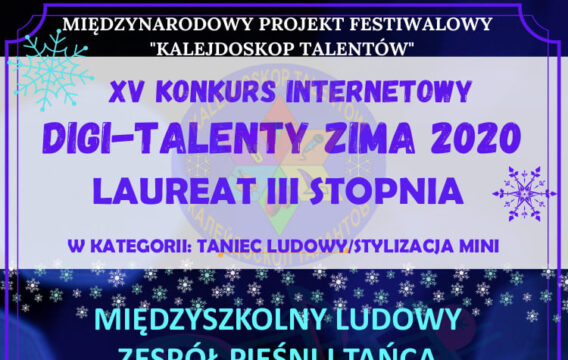 Sukcesy naszych uczestników na konkursie Digi-Talenty Zima 2020